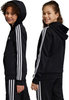 Bluza dla dzieci adidas Essentials 3-Stripes Fleece Full-Zip Hoodie czarna HR6331