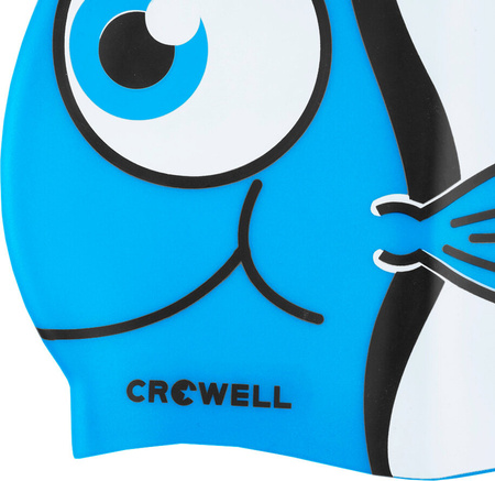 Czepek pływacki silikonowy dla dzieci Crowell Nemo Jr niebieski