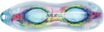 Okularki pływackie Nils aqua nqg170faf niebieski kwiatki junior