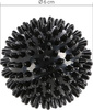 Piłka z kolcami do masażu HMS blp01 black lacrosse
