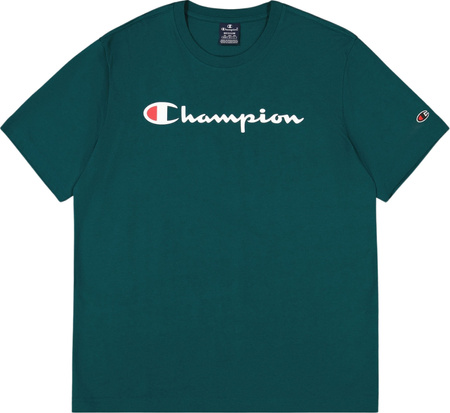 Koszulka męska Champion SS Tee zielona 220256 GS502