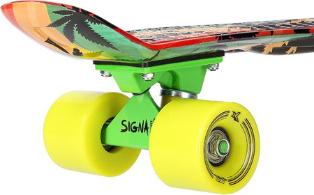 Deskorolka pennyboard fiszka plastikowa Art Reggae Gandzia Signa 56 cm ABEC-7