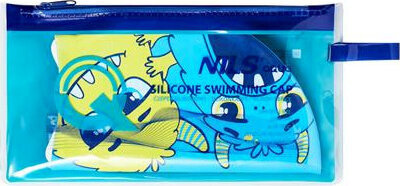 Czepek silikonowy Nils aqua nqc monster niebieski dziecięcy