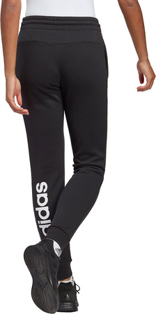 Spodnie damskie adidas Essentials Linear French Terry Cuffed czarne IC6868