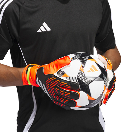 Rękawice bramkarskie adidas Predator Training pomarańczowo-czarne IQ4027