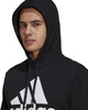 Bluza męska adidas Essentials Fleece Big Logo Hoodie czarna GK9220