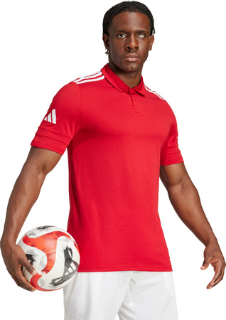 Koszulka męska adidas Squadra 25 Polo czerwona JY3418