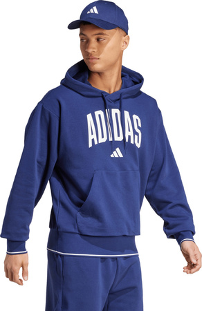 Bluza męska adidas Collegiate Hoodie ciemnoniebieska KC3874