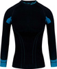 Bluza termoaktywna damska Alpinus Tactical Base Layer czarno-niebieska GT43210