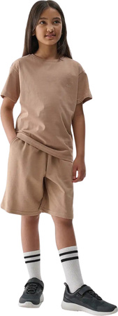 Koszulka dla dziewczynki 4F F2326 beżowa 4FJWSS25TTSHF2326 83S