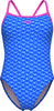 Damski Strój Kąpielowy Women's Arena Monogram Swimsuit Challeng  dress blues rozmiar 38