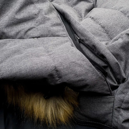 Damski płaszcz pikowany zimowy z kapturem Hi-tec Lady Gveni rozmiar S