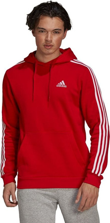 Bluza męska adidas Essentials Fleece czerwona GU2523