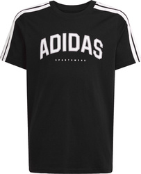 Koszulka dla dzieci adidas Codes Collegiate Graphic Tee czarna JL6139
