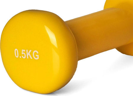 Hantle winylowe Profit żółte 2x0,5 kg DK 4102