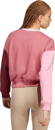 Bluza damska adidas Essentials 3-Stripes Crop różowa IC9875