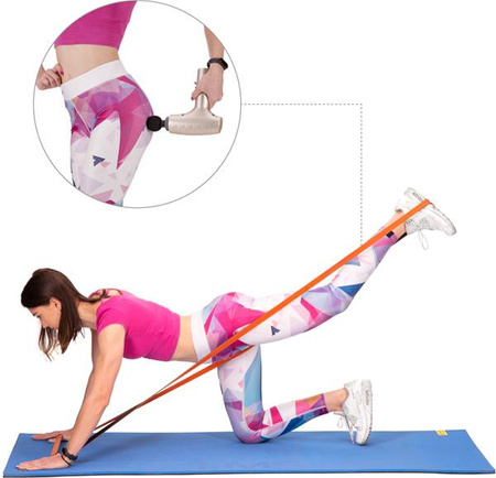 Pistolet do masażu całego ciała HMS PDM3134I złoty