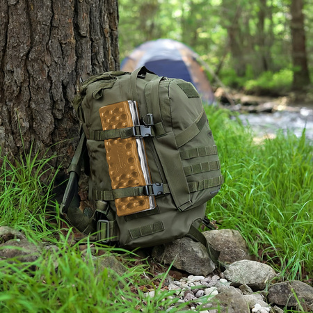 Karimata mata turystyczna do siedzenia składana NC17105 Nils camp brązowa 40x30x2cm