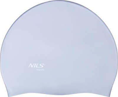 Czepek silikonowy Nils aqua nqc jednokolorowy sl01 szary
