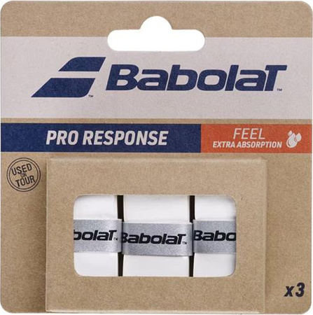 Owijki Babolat Pro Response 3 szt. białe 179033