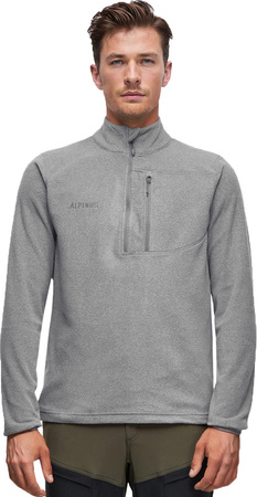 Bluza polarowa męska Alpinus Kerkis 1/3 zipper szara Tactical MK18894