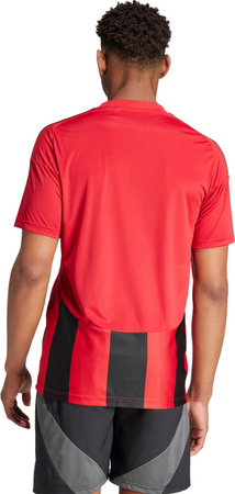 Koszulka męska adidas Striped 24 Jersey czerwono-czarna IW4556
