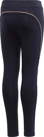 Legginsy dla dzieci adidas Lg Cot Tight granatowe GG3497