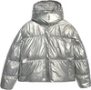 Kurtka damska puchowa 4F F0716 srebrna 4FWAW25TDJAF0716 27S
