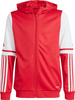 Bluza dla dzieci adidas Squadra 25 Hoodie czerwono-biała JD4801
