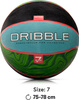 Piłka koszykowa do koszykówki Meteor Dribble niebiesko-zielono-czarna 07093