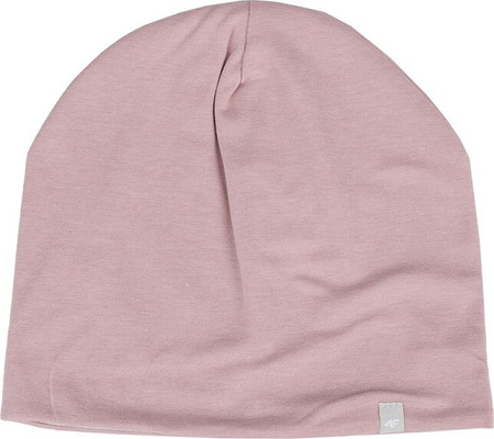 Czapka dla dziewczynki 4F różowo-szara 4FJSS23ACAPF120 56S