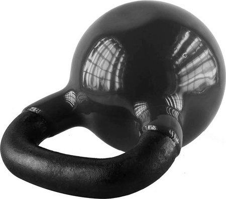 Kettlebell żeliwny pokryty winylem HMS KNV04 czarny 4 KG