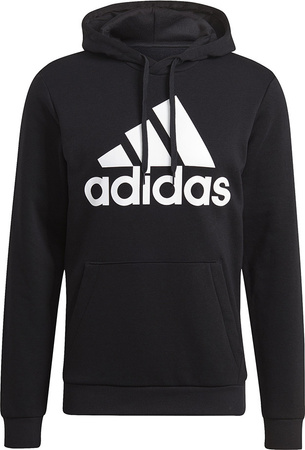 Bluza męska adidas Essentials Fleece Big Logo Hoodie czarna GK9220