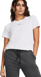 Koszulka damska Under Armour Rival Core SS biała 1383648 100