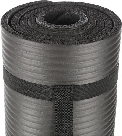 Gruba mata do yogi jogi YM04 HMS 183x61x1,5cm czarna