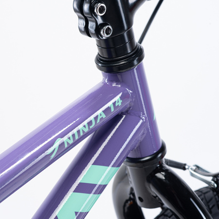 Dziecięcy rower z bocznymi kółkami Martes essentials Ninja 14 rozmiar koła 14"