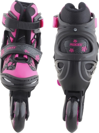 Łyżworolki Roces Jokey 3.0 Girl czarno-różowe 400846 02