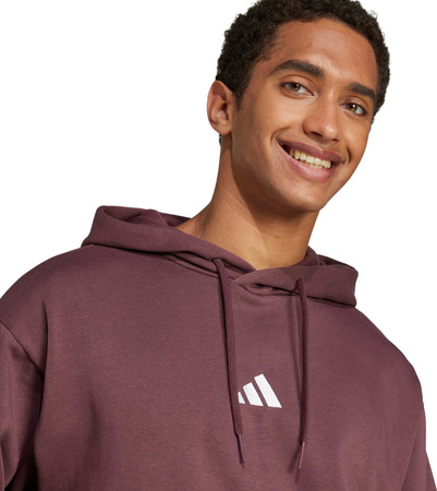 Bluza męska adidas Essentials Feelcozy Fleece brązowa IN6070