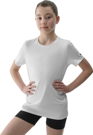 Zestaw dzięciecy komplet sportowy koszulka spodenki worek plecak do szkoły na WF 4F F082 głęboka czerń 4FJWAW25TAPSF082 20S