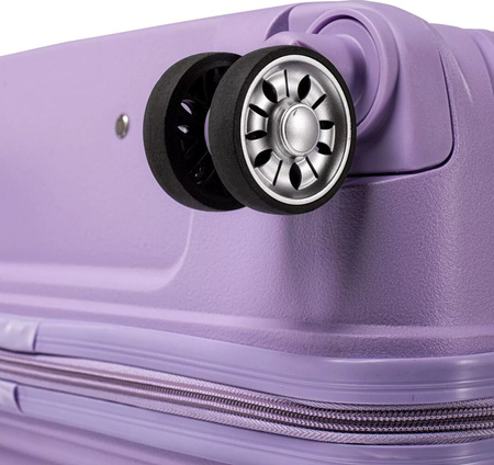 Walizka podróżna na kółkach twarda Iguana Cantabria II 97 lavender 97 litrów 75 x 48 x 30 cm