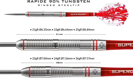Rzutki Harrows RAPIDE 90% Steeltip