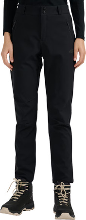 Spodnie trekkingowe damskie 4F softshell FNK F0988 czarne 4FWAW25TFTRF0988 20S