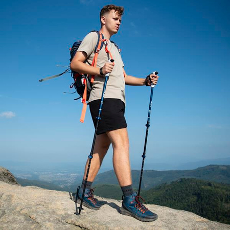 Kijki trekkingowe Nils Aluminiowe TK8601 regulowane 65-135cm