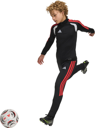 Spodnie dla dzieci adidas Tiro 26 League czarno-czerwone JY9677