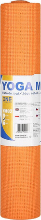 Mata do jogi yogi One Fitness YM02 pomarańczowa