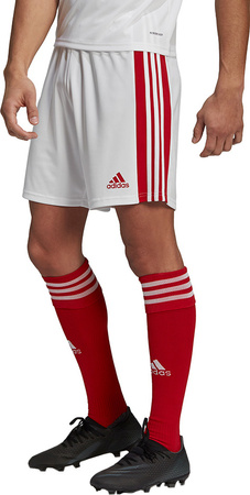 Spodenki treningowe krótkie męskie adidas Squadra 21 Shorts biało-czerwone adidas GN5770