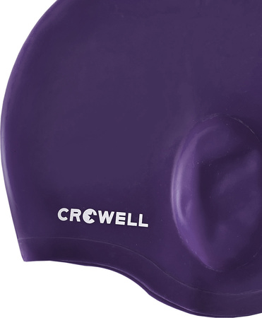 Czepek pływacki Crowell Ucho Bora fioletowy kol.6