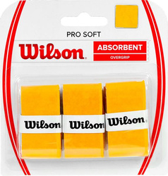 Owijka Wilson Pro Soft Absorbent Overgrip żółta 3 sztuki WRZ4040GO