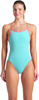Damski Strój Kąpielowy Women's Swimsuit Lace Back Solid  dress blues rozmiar 28