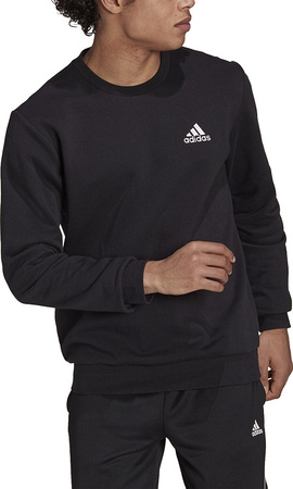 Bluza męska adidas Essentials Fleece Sweatshirt czarna GV5295